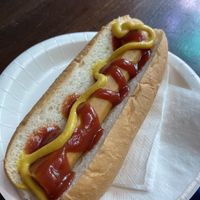 Vegan hot dog   at Govinda's at the Beach in Ao Nang