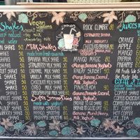 menu at Govinda's at the Beach in Ao Nang