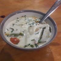 Thai Coconut soup at Govinda's at the Beach in Ao Nang