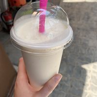 Pina colada shake without yogurt at Govinda's at the Beach in Ao Nang