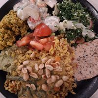 Buffet lunch at Anne's Vege in Espoo