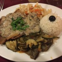 Seitan Steak at Os Tibetanos in Lisbon