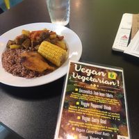 Vegan Curry Goat (No actual goats were hurt for this meal ??) at Island Delight at Dexter in Montgomery