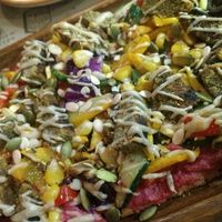 Rainbow Pizza at Farmers' Cafe in Mumbai