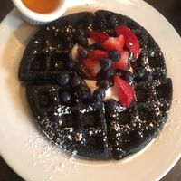 Charcoal waffles  at Panacea in Las Vegas