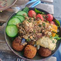 Libanese bowl at TICH Healthy Living in Brussels