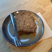 Almond and apple cake  at TICH Healthy Living in Brussels
