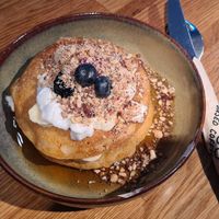 Fruity pancakes  at TICH Healthy Living in Brussels