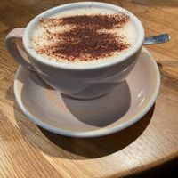 Oat milk Macao latte at TICH Healthy Living in Brussels