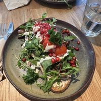 Mushroom toast  at TICH Healthy Living in Brussels