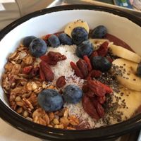 Acai bowl at TICH Healthy Living in Brussels