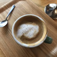 Homemade almond milk cappuccino 6,5/10 at TICH Healthy Living in Brussels