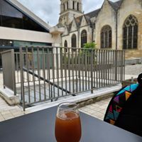 Jus de pomme (Apple juice) at Grand Ours in Poitiers