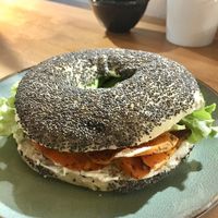 A bagel  at Grand Ours in Poitiers