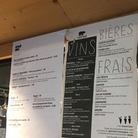 Menu of the day at Grand Ours in Poitiers