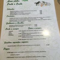Vegan menu  at Pizza Basta Restaurante in Cambrils