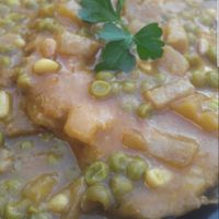 Fricandó de seità at Pizza Basta Restaurante in Cambrils