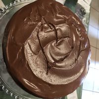 Best vegan home made chocolate cake!!  at Lenteja Loca in Puerto Varas