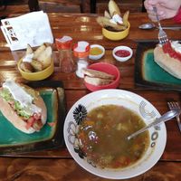 Completos y sopa del día 💚 at Lenteja Loca in Puerto Varas