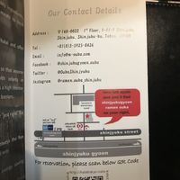 Easy map to locate them at Shinjukugyoen Ramen Ouka in Tokyo