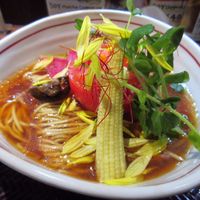 Large Vegan Ramen at Shinjukugyoen Ramen Ouka in Tokyo