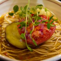 Vegan ramen at Shinjukugyoen Ramen Ouka in Tokyo