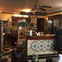 Interior front counter  at Corner Juice Bar in Baltimore