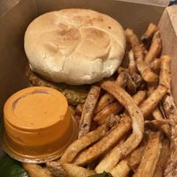 Joaquin burger  at Vertical Diner in Salt Lake City