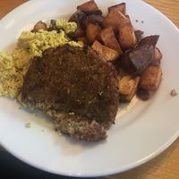 Tofu Scramble, In-House plant based sausage and potatoes.   at Vertical Diner in Salt Lake City