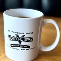 Serving Blue Copper Coffee   at Vertical Diner in Salt Lake City