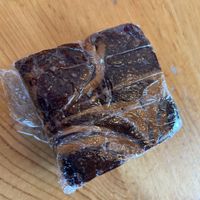 Peanut butter brownie to go   at Vertical Diner in Salt Lake City