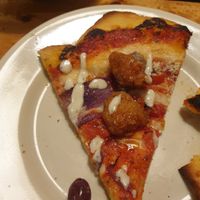 Buffalo chikn pizza at Vertical Diner in Salt Lake City