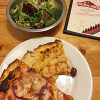 Ham n pineapple pizza at Vertical Diner in Salt Lake City