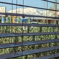 View out the window at Vertical Diner in Salt Lake City