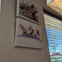 Art on the wall at Vertical Diner in Salt Lake City