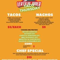 Taco night  at Vertical Diner in Salt Lake City