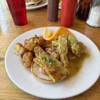 tofu benedictt  at Vertical Diner in Salt Lake City