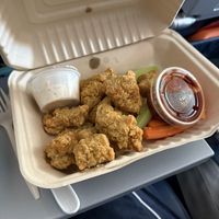 tenders w barbecue sauce (on the side so it wouldn’t get soggy)  at Vertical Diner in Salt Lake City