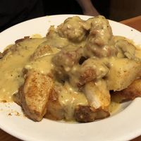 potatoes in gravy at Vertical Diner in Salt Lake City