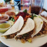 Vertical Tacos made with jackfruit at Vertical Diner in Salt Lake City