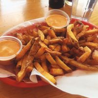 Awesome fries and fry sauce at Vertical Diner in Salt Lake City