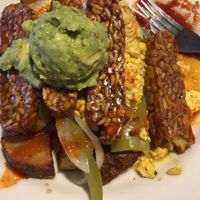 The mountain with tempeh bacon at Vertical Diner in Salt Lake City