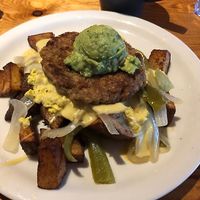 The Mountain with sausage patty  at Vertical Diner in Salt Lake City
