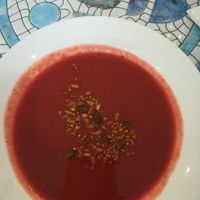 beetroot soup at Bosque in Sintra