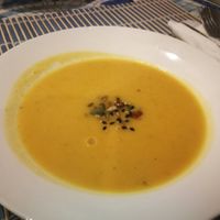 Pumpkin soup (dinner) at Bosque in Sintra