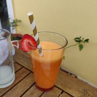 apple and carrot juice at Bosque in Sintra