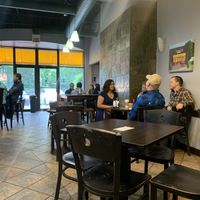 Interior seating area at The Buzz Coffee & Cafe in Burnsville