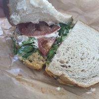 Tuna sandwich  at LUHV Vegan Deli in Philadelphia