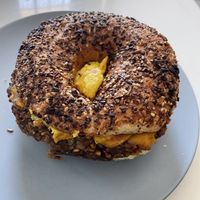 Sausage egg cheese at LUHV Vegan Deli in Philadelphia