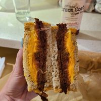 Reuben sandwich, delicious 😋 at LUHV Vegan Deli in Philadelphia